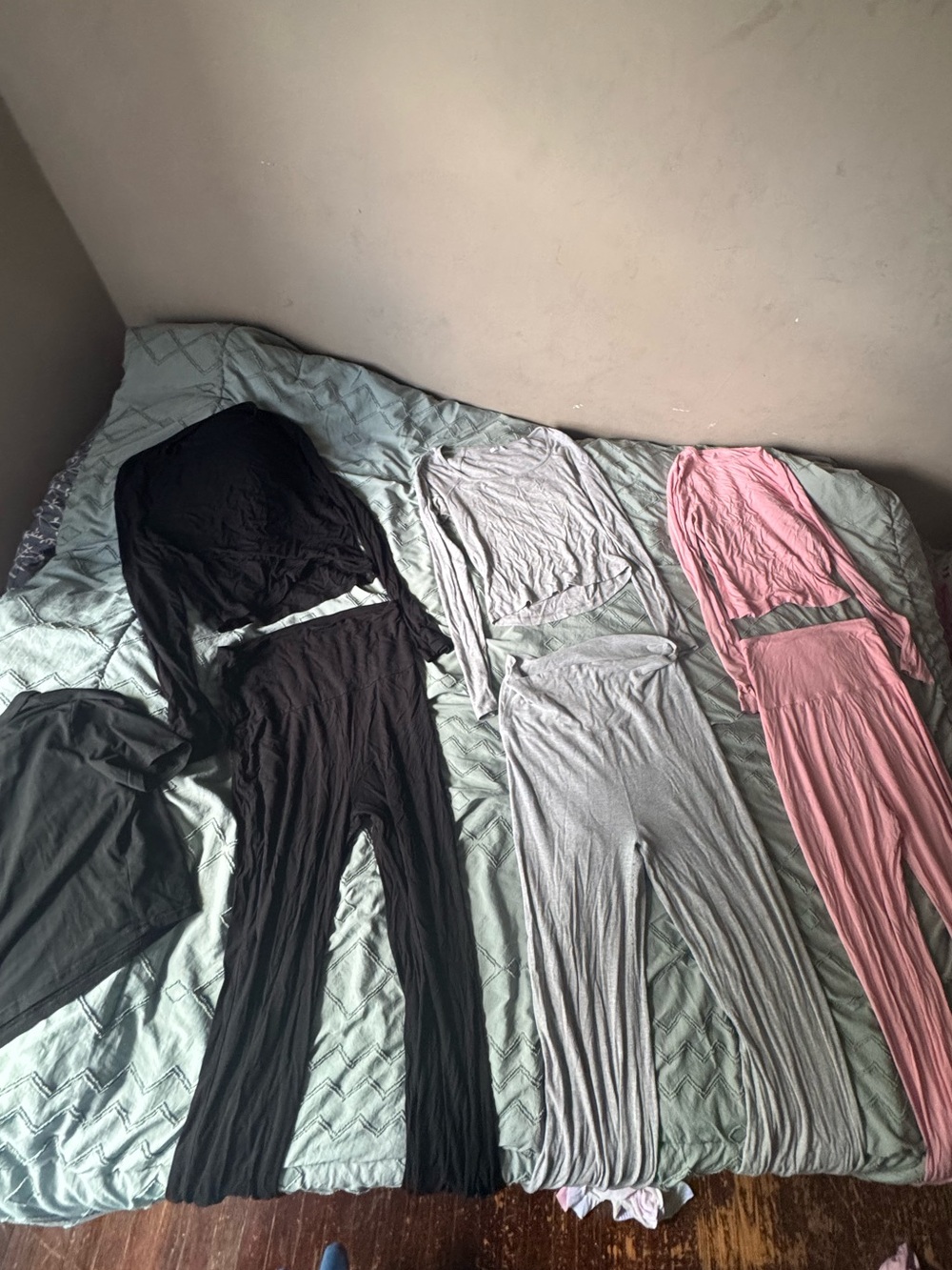 Matching sets  long sleeve fold over pants